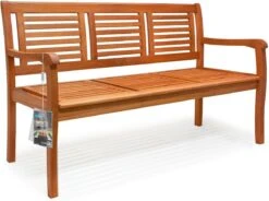 Casaria Tuinbank - FSC®-Gecertificeerd Eucalyptushout - 153cm Bruin 18 Casaria Tuinbank - FSC®-Gecertificeerd Eucalyptushout - 153cm Bruin -Tuinmeubilair Verkoopwinkel 1200x893 6