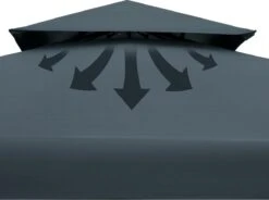 Casaria Paviljoen Lorca 3x3m - UV-bescherming 50+ Metaal - Antraciet 13 Casaria Paviljoen Lorca 3x3m - UV-bescherming 50+ Metaal - Antraciet -Tuinmeubilair Verkoopwinkel 1200x893 7