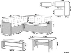 Beliani VITERBO - Loungeset Voor 8 - Grijs - PE Rotan -Tuinmeubilair Verkoopwinkel 1200x896 2