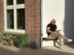 MaximaVida Opklapbare Gevelbank Jordaan 100 Cm- FSC Eikenhout -Tuinmeubilair Verkoopwinkel 1200x900 11