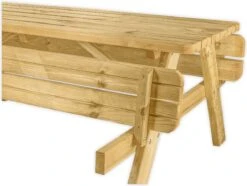 Goedkopepicknicktafels.nl | 180cm Lange Picknicktafel | Tuintafel 6 Persoons | De Luxe 180cm Lang | Geïmpregneerd Grenen Hout! -Tuinmeubilair Verkoopwinkel 1200x902