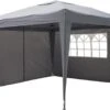 Garden Royal Partytent 3x3m Easy Up Grijs Met 2 Zijwanden