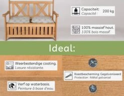 Needs&wants® Houten Tuinbank Met Opbergruimte, 2-zits Kistbank Houten Klassieke Bank Opslag, Grote Tuinopbergbank Van Massief Hout Weerbestendig Voor Buiten Tuin, Balkon, Terras, 115x61x85 Cm, Donker-bruin 16 Needs&wants® Houten Tuinbank Met Opbergruimte, 2-zits Kistbank Houten Klassieke Bank Opslag, Grote Tuinopbergbank Van Massief Hout Weerbestendig Voor Buiten Tuin, Balkon, Terras, 115x61x85 Cm, Donker-bruin -Tuinmeubilair Verkoopwinkel 1200x922 5