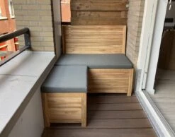 Kleine Teakhouten Tuinbank Met Opbergruimte - 100 X 60 X 90 Cm - Duurzaam Teakhout - Blijft Strak En Mooi - Sterke Constructie Om Lang Mee Te Gaan -Tuinmeubilair Verkoopwinkel 1200x942