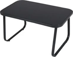 Tuin Meubelen Loungeset - 4 Persoons - Tuinset - Comfort - Zwart - Tafel Glazen Blad - Stoelen - Sofa - Bank - 4-delig -Tuinmeubilair Verkoopwinkel 1200x947 1