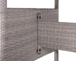 Beliani VITERBO - Loungeset Voor 8 - Grijs - PE Rotan -Tuinmeubilair Verkoopwinkel 1200x965 1