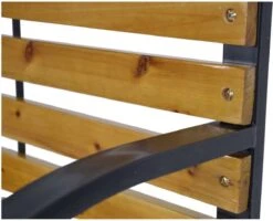 Dutcc 41142 - Tuinbank - Woodstock - 120 Cm – Zwart -Tuinmeubilair Verkoopwinkel 1200x972