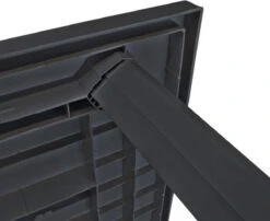 VidaXL Tuintafel 126x76x72 Cm Kunststof Antraciet -Tuinmeubilair Verkoopwinkel 1200x979