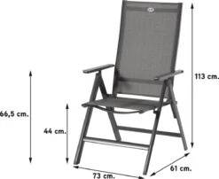 Hartman Aruba Aluminium Tuinstoel - Antraciet Verstelbaar -Tuinmeubilair Verkoopwinkel 1200x983