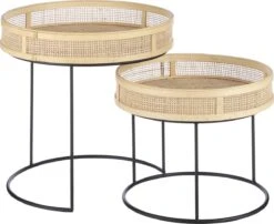 Mica Decorations Leandro Bijzettafel - Set Van 2 - H45 X Ø45 Cm - Zwart 15 Mica Decorations Leandro Bijzettafel - Set Van 2 - H45 X Ø45 Cm - Zwart -Tuinmeubilair Verkoopwinkel 1200x983 3