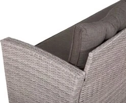 Beliani VITERBO - Loungeset Voor 8 - Grijs - PE Rotan -Tuinmeubilair Verkoopwinkel 1200x983 4