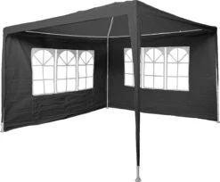 Garden Royal Partytent 3x3m Grijs Met 2 Zijwanden -Tuinmeubilair Verkoopwinkel 1200x990 6