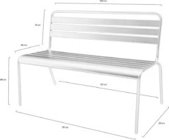 MaximaVida Metalen Tuinbank Max 120 Cm Olijfgroen -Tuinmeubilair Verkoopwinkel 1200x992