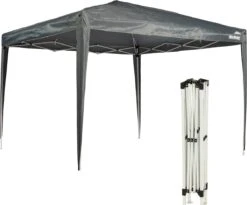 MaxxGarden Partytent - Paviljoen - 3x3 - Easy Up - Opvouwbaar - Waterdicht - Zwart 13 MaxxGarden Partytent - Paviljoen - 3x3 - Easy Up - Opvouwbaar - Waterdicht - Zwart -Tuinmeubilair Verkoopwinkel 1200x995 4