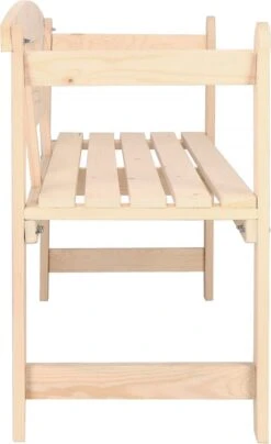 Merkloos Springos Tuinbank | Tuinbankje | Zitbank Buiten | Naaldhout | 119 X 78 X 45 Cm | Licht -Tuinmeubilair Verkoopwinkel 734x1200