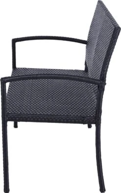 Outsunny Polyrotan Tuinbank 2-zits Parkbank Bank Staal Zwart 867-022 16 Outsunny Polyrotan Tuinbank 2-zits Parkbank Bank Staal Zwart 867-022 -Tuinmeubilair Verkoopwinkel 753x1200 2