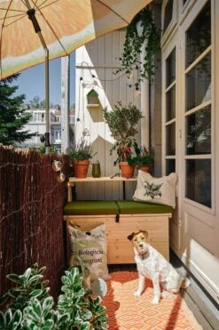 Balkonset 3in1: Bank | Tafel | Opbergruimte. Hout, Medium 95cm. -Tuinmeubilair Verkoopwinkel 799x1200 7