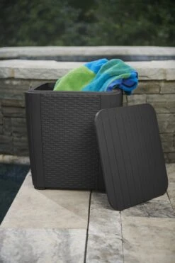 ALLIBERT Keter Luzon Opbergtafel - 39x39x43cm - Donkergrijs -Tuinmeubilair Verkoopwinkel 800x1200 25