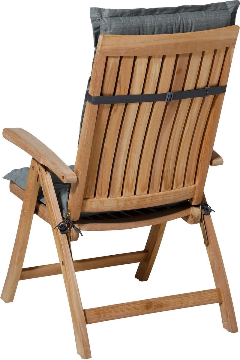 Madison Tuinkussen Hoog Basic 123x50 Cm - Grijs 4 Madison Tuinkussen Hoog Basic 123x50 Cm - Grijs - Afbeelding 4