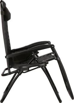 Springos Tuinstoel | Ligstoel | Opvouwbaar | Verstelbaar | Ergonomische Hoofdsteun | Bruin / Zwart -Tuinmeubilair Verkoopwinkel 861x1200