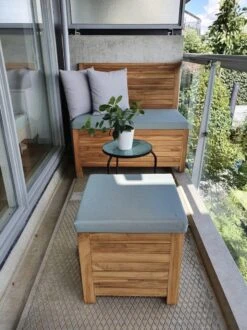 Kleine Teakhouten Tuinbank Met Opbergruimte - 100 X 60 X 90 Cm - Duurzaam Teakhout - Blijft Strak En Mooi - Sterke Constructie Om Lang Mee Te Gaan -Tuinmeubilair Verkoopwinkel 899x1200 3