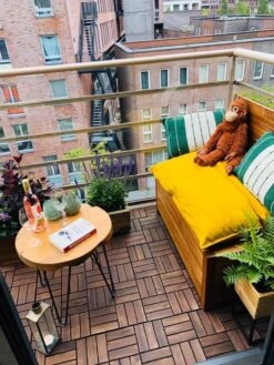 Kleine Teakhouten Tuinbank Met Opbergruimte - 100 X 60 X 90 Cm - Duurzaam Teakhout - Blijft Strak En Mooi - Sterke Constructie Om Lang Mee Te Gaan -Tuinmeubilair Verkoopwinkel 900x1200 1