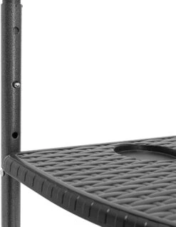 Relaxdays Balkontafel Inklapbaar, Balkon Tafel Rotan, Hangtafel Reling - Zwart -Tuinmeubilair Verkoopwinkel 929x1200