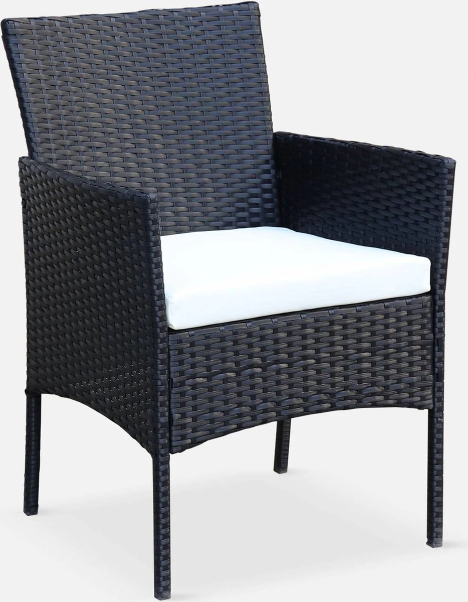 Tuinmeubel Van Gevlochten Hars, 4 Plaatsen 3 Tuinmeubel Van Gevlochten Hars, 4 Plaatsen - Afbeelding 3