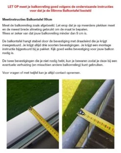 GoudmetHout Inklapbare Balkontafel - Balkonbar - Balkon Tafel - 99 Cm - Hout - Transparant Wash - Reling Smal 12 GoudmetHout Inklapbare Balkontafel - Balkonbar - Balkon Tafel - 99 Cm - Hout - Transparant Wash - Reling Smal -Tuinmeubilair Verkoopwinkel 944x1200