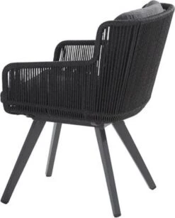 4 Seasons Outdoor 4SO Armstoel Flores Anthracite - 1 Stuk -Tuinmeubilair Verkoopwinkel 964x1200