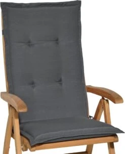 Beautissu Loft HL – Set Van 4 Tuinkussens Hoge Rug 120x50x6 Cm Kussen Grafiet Grijs Tuinstoelkussens Zitkussen Tuinstoel -Tuinmeubilair Verkoopwinkel 976x1200 1